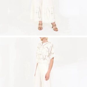 Christy Lynn Dylan Pant - Blanc Embroidery